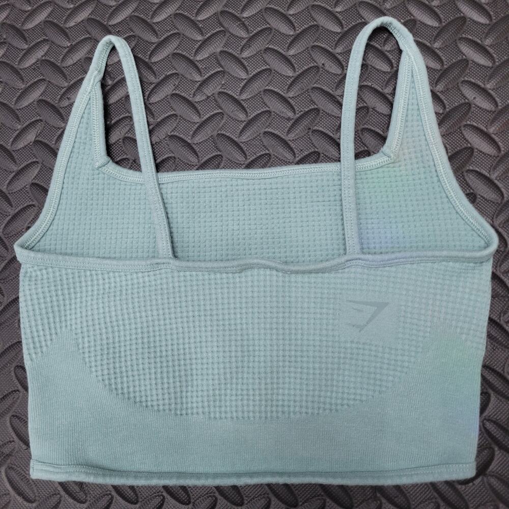 Gymshark Waffle Knit Longline Sports Bra Small Seamless Activewear Athleisure